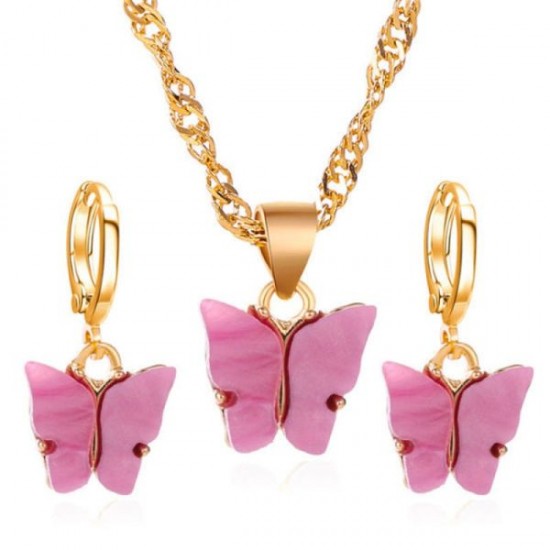 Wholesale Color Pendant Necklace Set